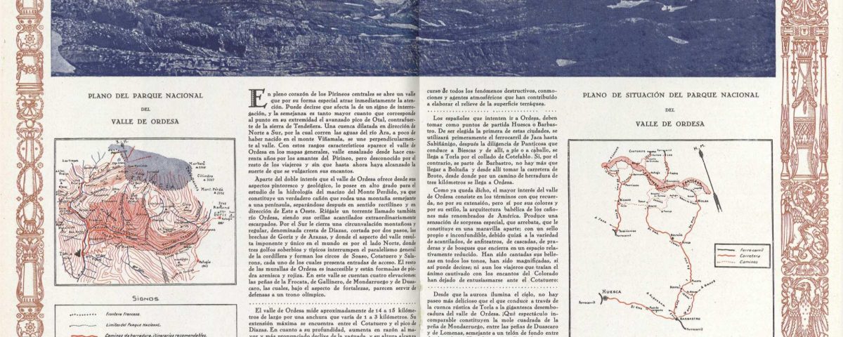 Artículo sobre Ordesa publicado en la revista de abril de 1927