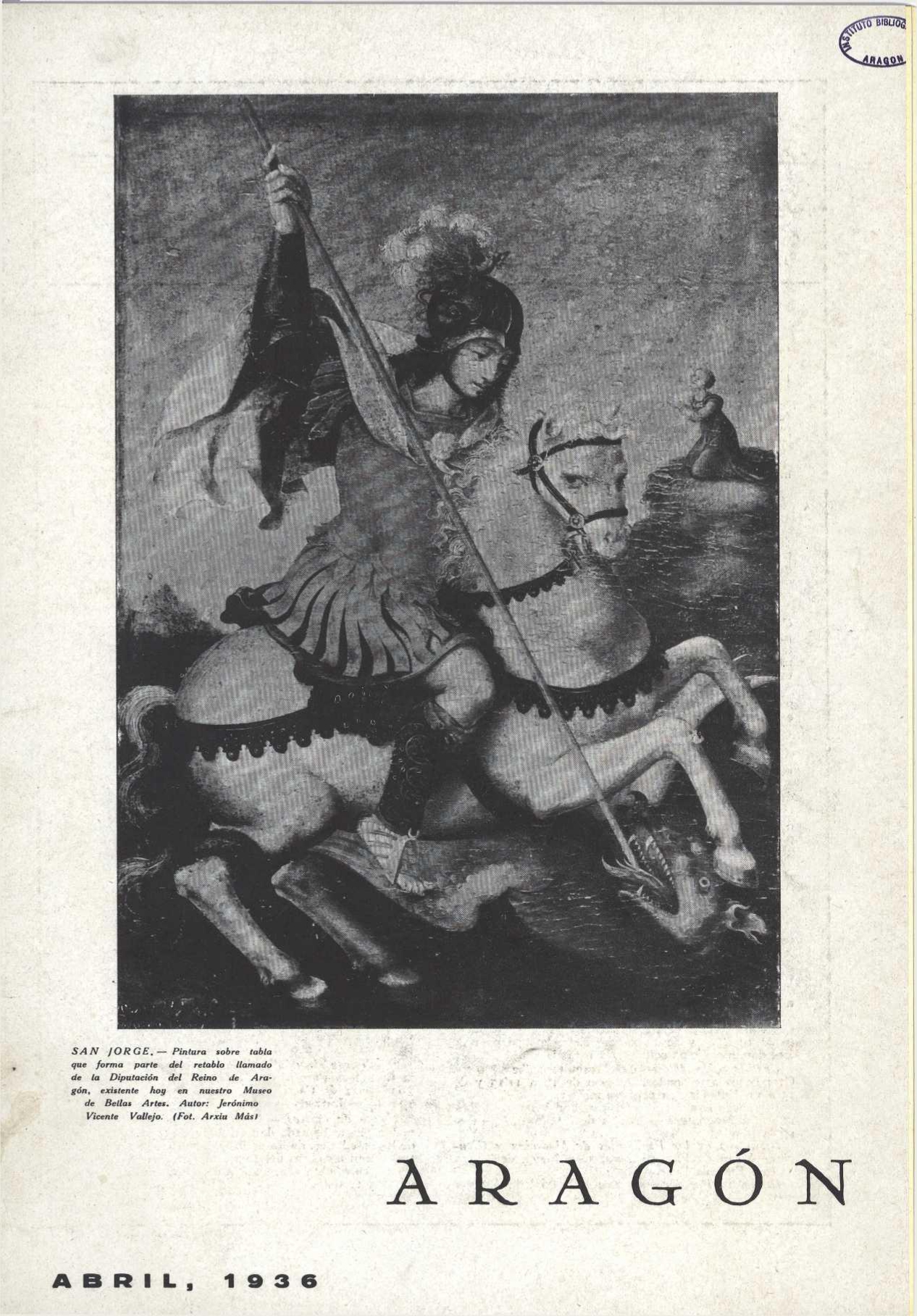 Portada de abril de 1936