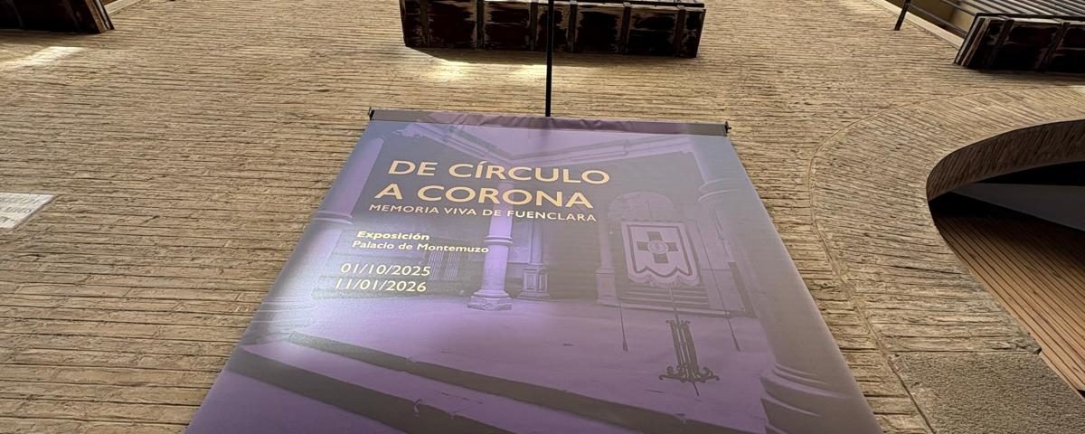 Cartel de la exposición 'De círculo a corona. Memoria viva de Fuenclara'