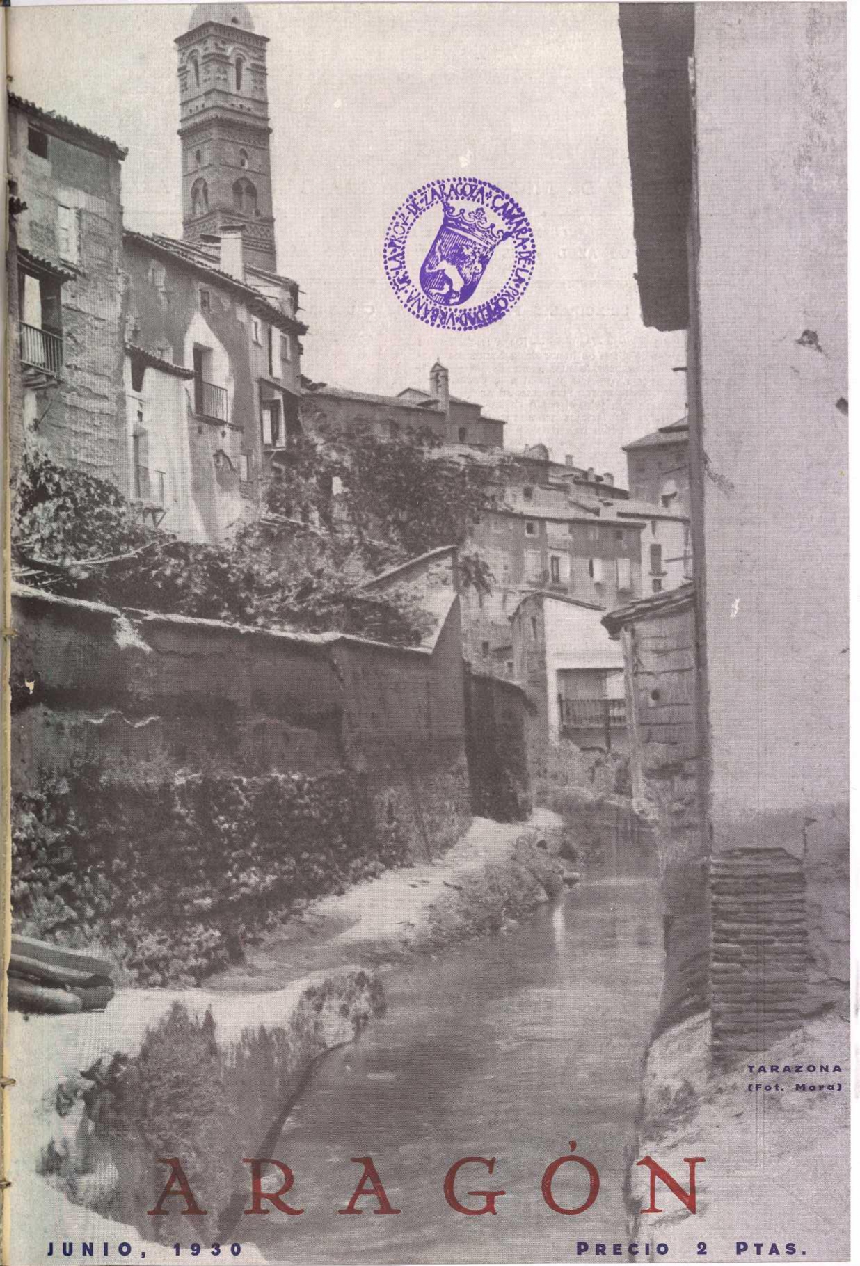 Portada de junio de 1930 sobre Tarazona