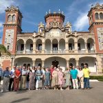 El primer grupo del SIPA visitando el Palacio Larrinaga
